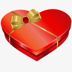 红色礼盒浪漫情人节素材