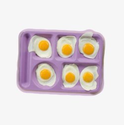 鸡蛋蛋黄盘子素材