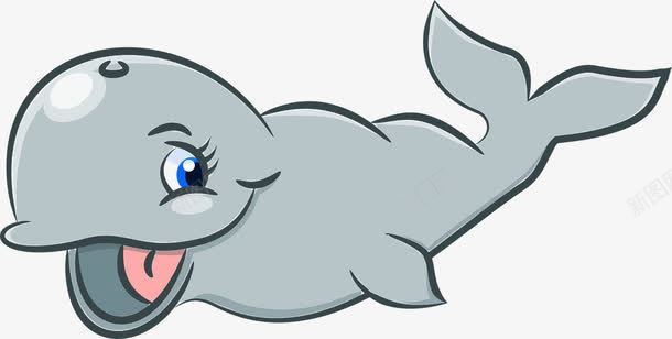 手绘卡通鲸鱼png免抠素材_88icon https://88icon.com 动物 卡通鲸鱼 手绘鲸 海洋 海洋生物 灰色手绘 鲸鱼