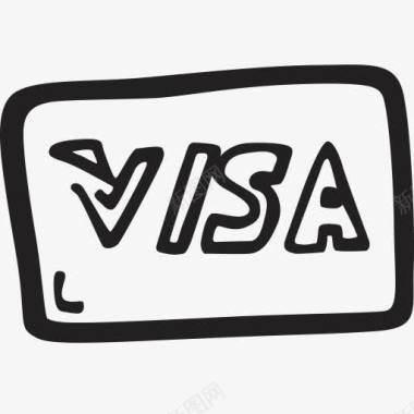 信用卡信用卡电子商务钱付款购物签证电图标图标