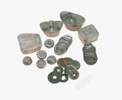 古代银币银锭素材