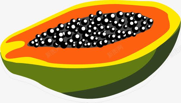 卡通哈密瓜png免抠素材_88icon https://88icon.com 切开 哈密瓜 水果 瓜果 食物绿色