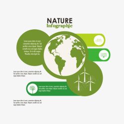 地球环保元素矢量图素材
