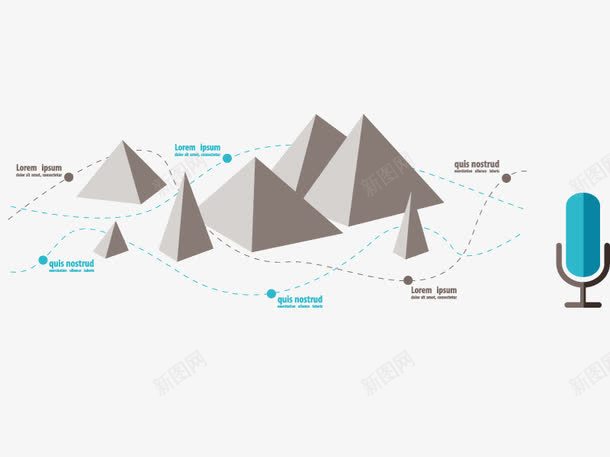 山峰数据矢量图ai免抠素材_88icon https://88icon.com 扁平 高清 矢量图