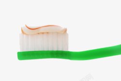 关爱牙齿绿色牙刷素材