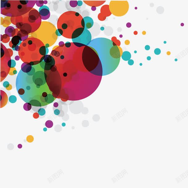 彩色泡泡卡通手绘装饰元素png免抠素材_88icon https://88icon.com 卡通手绘 彩色 泡泡 装饰元素