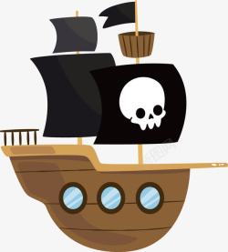 寻宝的海盗船素材