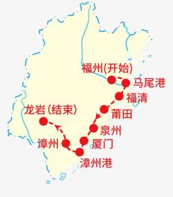 福建地图素材