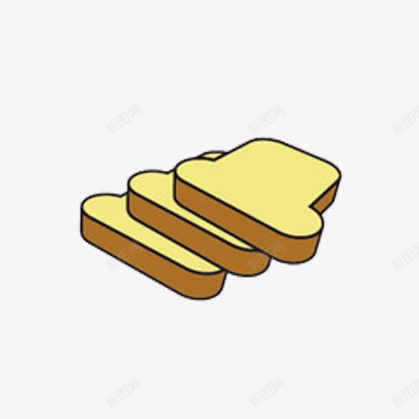 卡通面包片png免抠素材_88icon https://88icon.com 卡通 小吃 零食 面包 面包片 食品 食物