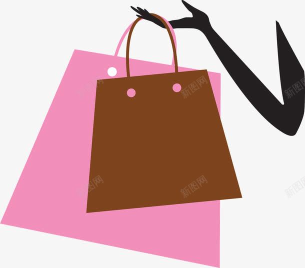 手中的购物袋png免抠素材_88icon https://88icon.com 包装 女子 消费 购物