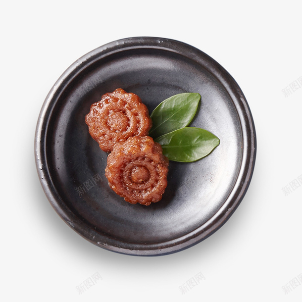 黑色盘子中的饼psd免抠素材_88icon https://88icon.com 实物 日常 盘子 绿色 食物 饼 黑色 黑色盘子