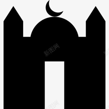 亭子清真寺寺图标图标