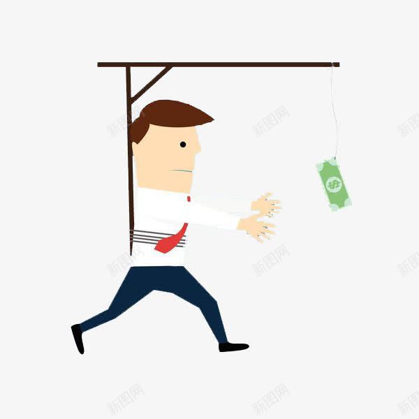 追钱的男人png免抠素材_88icon https://88icon.com 卡通 商务人员 手绘 水彩 男人 绿色 追钱 金钱