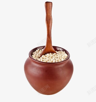 一罐杂粮png免抠素材_88icon https://88icon.com 五谷 勺子 薏仁
