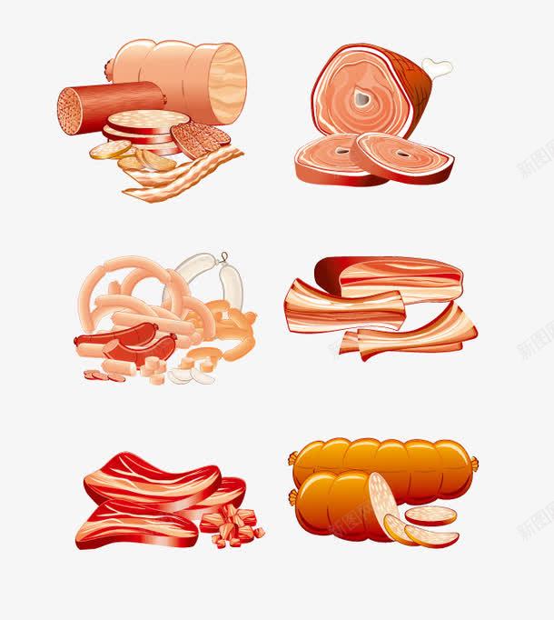 各类肉png免抠素材_88icon https://88icon.com 卡通 肉 食物