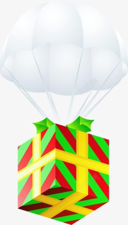 白色氢气球礼盒装饰素材
