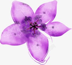 创意合成紫色的花卉效果素材