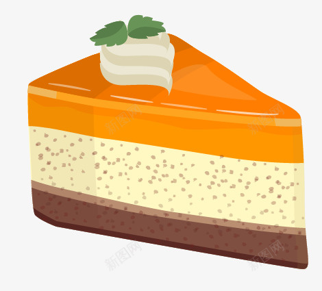 卡通手绘蛋糕切块png免抠素材_88icon https://88icon.com 创意 动漫动画 卡通手绘 简约 蛋糕切块 食品