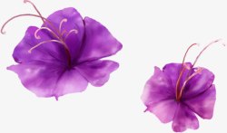 紫色花卉童鞋海报素材