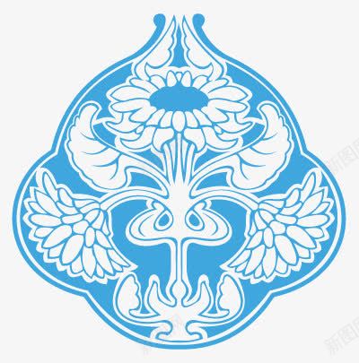 蓝色青花瓷装饰图案png免抠素材_88icon https://88icon.com 图案 蓝色青花瓷图案 蓝色青花瓷装饰图案 青花瓷装饰图案