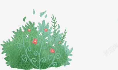 绿色春天卡通树木png免抠素材_88icon https://88icon.com 卡通 春天 树木 绿色