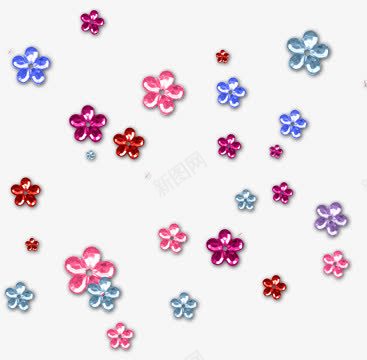 花朵漂浮物png免抠素材_88icon https://88icon.com 彩色 花朵漂浮物 装饰物