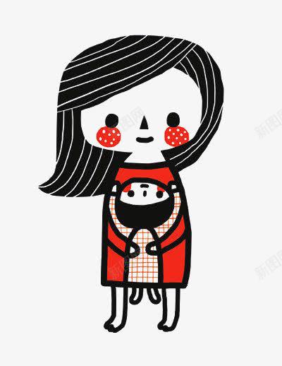 卡通母子png免抠素材_88icon https://88icon.com 人物 卡通 手绘 插画 母子