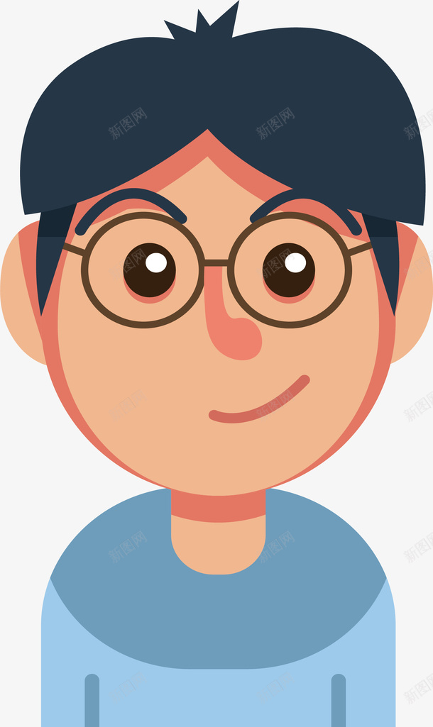 有自信的男孩表情矢量图ai免抠素材_88icon https://88icon.com 人物 卡通 可爱 男孩表情 自信 表情设计 矢量图