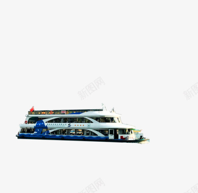 桂林旅游双层大轮船图标图标