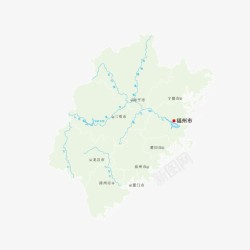 中国福建地图素材