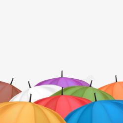 雨伞背景矢量图素材