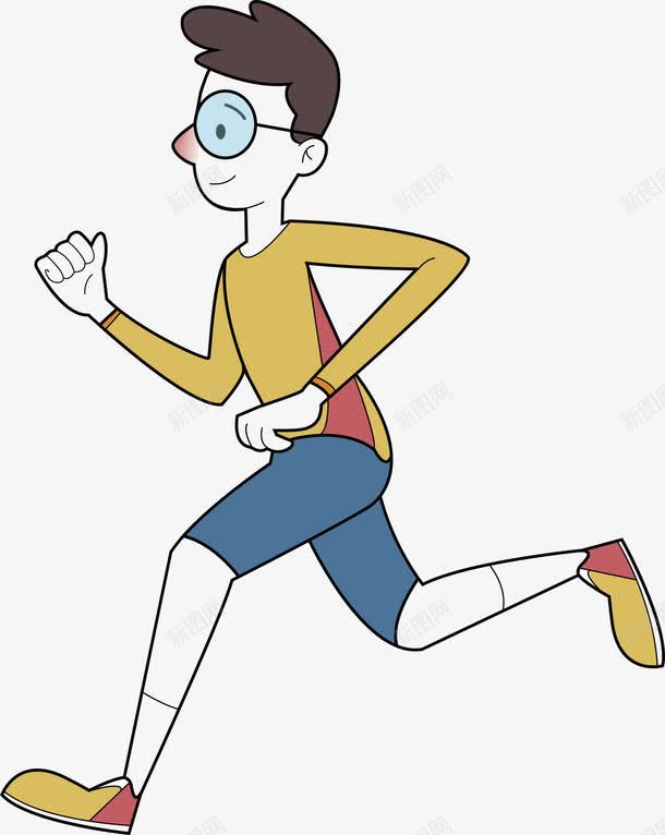 卡通男孩跑步png免抠素材_88icon https://88icon.com 卡通 男孩 跑步 运动