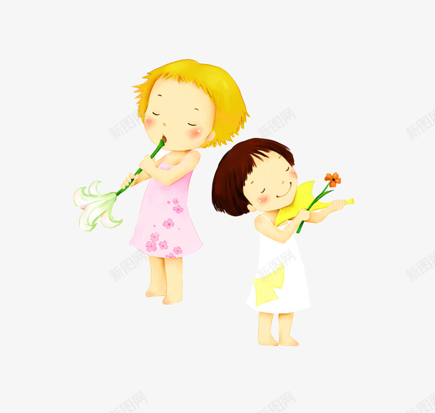 可爱儿童装饰图案psd免抠素材_88icon https://88icon.com 儿童 卡通 可爱 孩子 小女孩 装饰图案