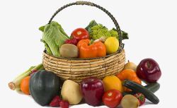 篮子中的果蔬素材