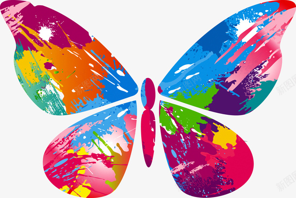 炫彩蝴蝶矢量图ai免抠素材_88icon https://88icon.com 彩蝶 炫彩 蝴蝶 矢量图