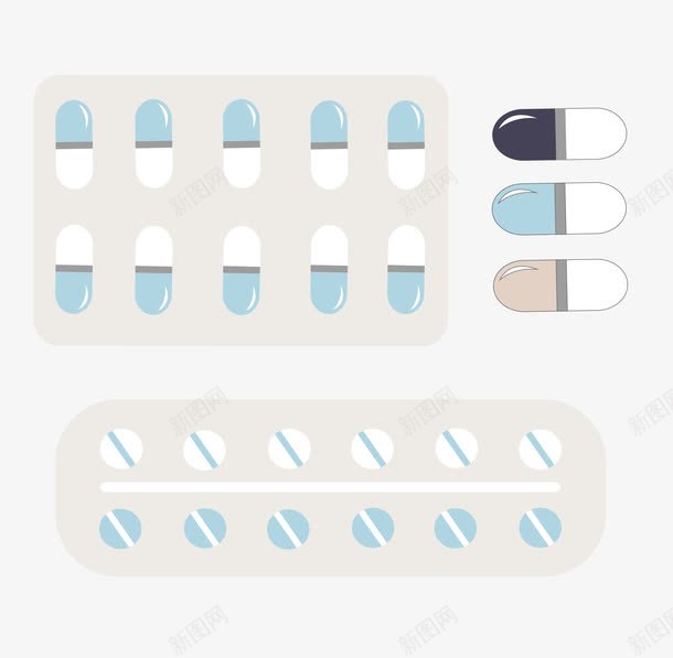 医疗药片png免抠素材_88icon https://88icon.com 医疗 卡通 药片