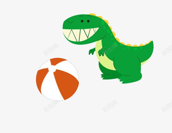 绿色恐龙png免抠素材_88icon https://88icon.com 卡通 可爱 玩具 球