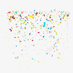 彩色的碎屑素材