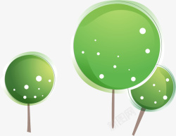 绿色树卡通树素材
