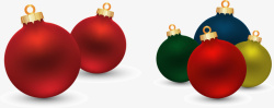 圣诞装饰球矢量图素材