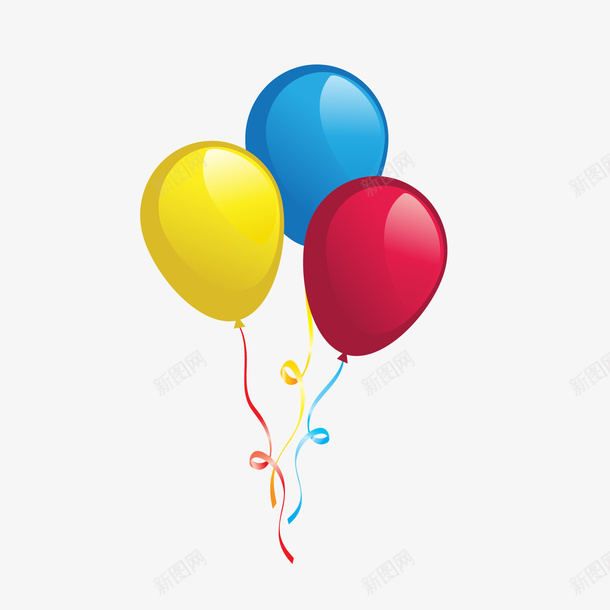 卡通手绘彩色气球图矢量图eps免抠素材_88icon https://88icon.com 免抠图PNG 卡通 彩色 手绘 气球 矢量图