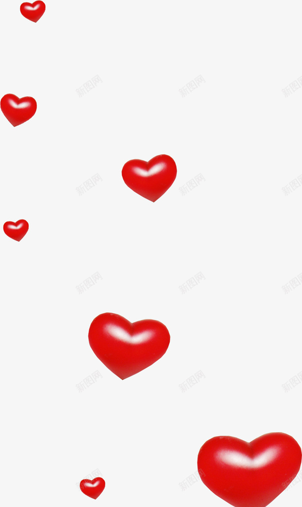 飘散的爱心png免抠素材_88icon https://88icon.com 爱心 背景 装饰 飘散的