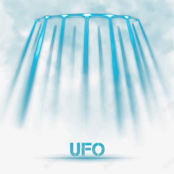 UFO绿色光束海报背景png免抠素材_88icon https://88icon.com ufo 光束 海报 绿色 背景