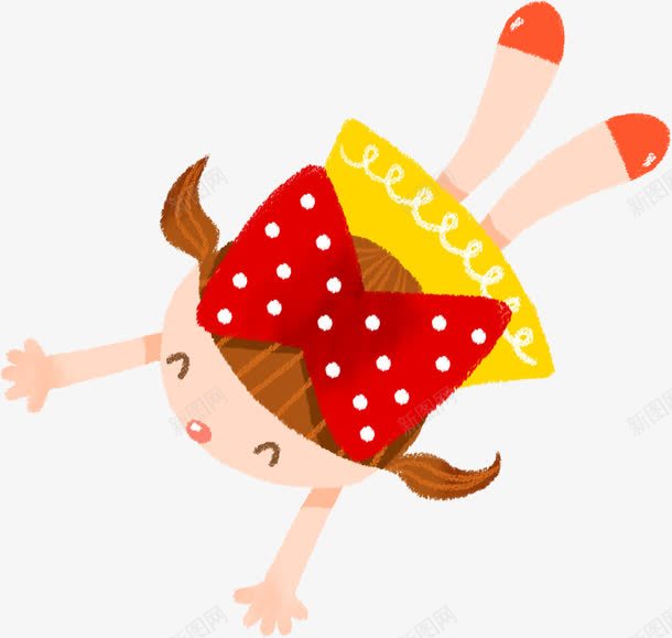 蝴蝶结短裙女孩png免抠素材_88icon https://88icon.com 免抠 卡通手绘 可爱 女孩 短裙 蝴蝶结