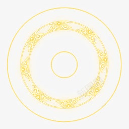圆形装饰底纹图案png免抠素材_88icon https://88icon.com 圆形图案 装饰图案 黄色