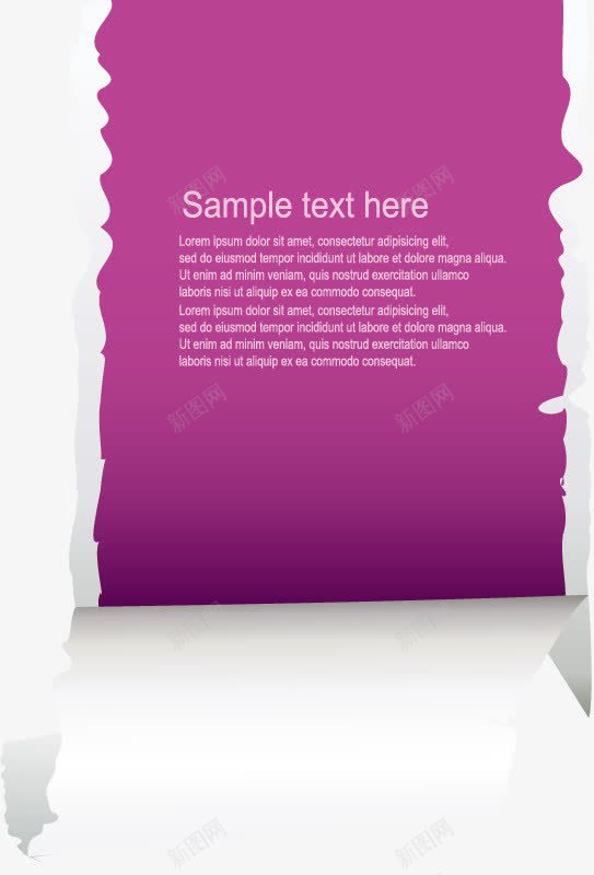 撕开的纸png免抠素材_88icon https://88icon.com 创意 撕开的纸 标签 立体 紫色 纸