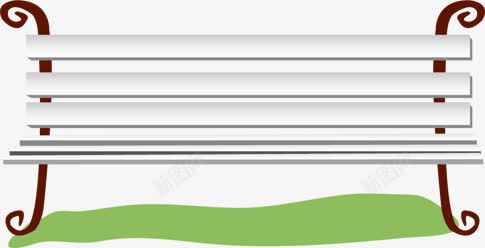 春天白色卡通长椅png免抠素材_88icon https://88icon.com 卡通 春天 白色 长椅