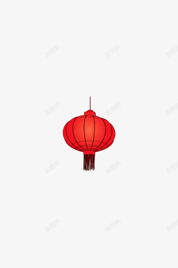 红色原色灯笼png免抠素材_88icon https://88icon.com 卡通 喜庆 灯笼 节日 装饰