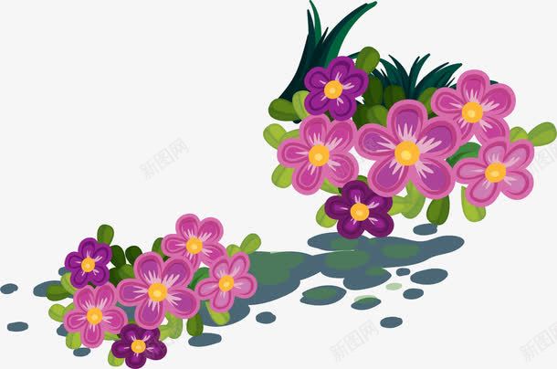 紫花装饰图案png免抠素材_88icon https://88icon.com 免抠PNG 大自然 小花 植物 清新花朵 花朵 草地装饰