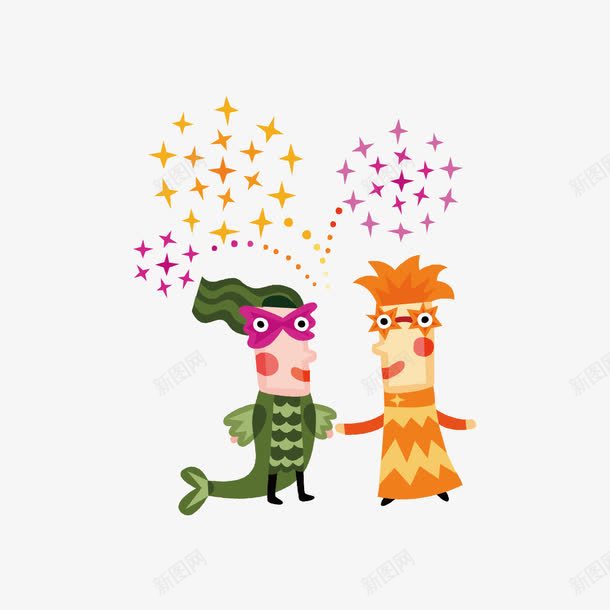 卡通图案png免抠素材_88icon https://88icon.com 两个人 人 卡通 卡通小孩